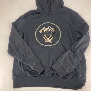 Vortex Optics Black Hoodie Mountains Logo Pullover Men's Size XL